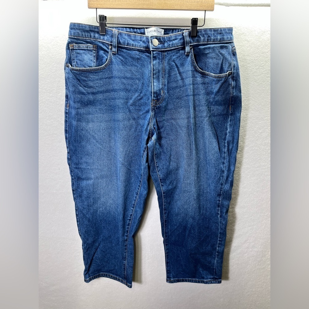 Lane‎ Bryant Flex Magic Signature Fit Boyfriend Capri Jeans Womens 14W plus 2316